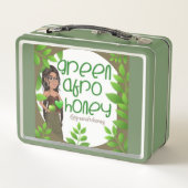 Groene Afro Honey Lunch Box 1 (Achterkant)