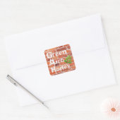 Groene Afro Honing Sticker 2 (Envelop)