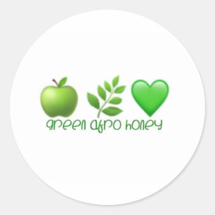 Groene Afro Honing Stickers 3
