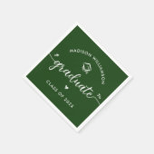 Groene Afstudeer Script Harten Dop Pictogram Fun M Servet (Hoek)