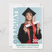 Groene Afstudeerklas 2026 Foto Aankondiging (Voorkant)