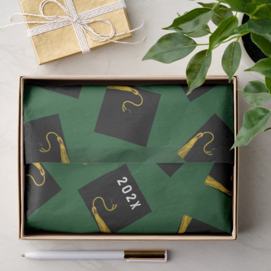 Groene Afstuderen 2026 Tissuepapier (Geschenk)
