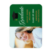 Groene Afstuderen foto 2025 Afstuderen Aankondigin Magneet (Verticaal)