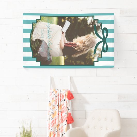Groene afstuderen spandoek (Insitu)