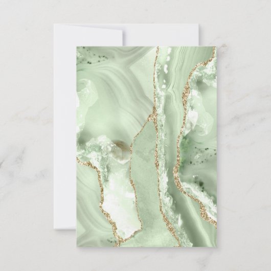 Groene Agaat Dank u Kaart (Achterkant)