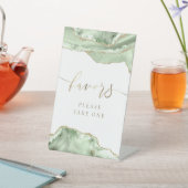 groene agaat gunst voetstuk teken reclamebord met voetstuk (Insitu)