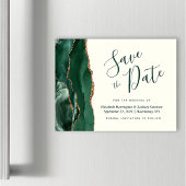 Groene Agaat Ivoor Magnetische Bruiloft Save the D