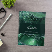 Groene Agaat marmer monogram 2025 Planner