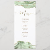 groene agate Menu (Voorkant)