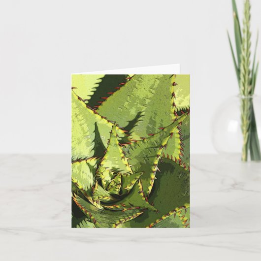 Groene agave kaart (Voorkant)
