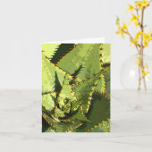 Groene agave kaart (Gele Bloem)