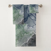 Groene alcoholinkt bad handdoek (Insitu)