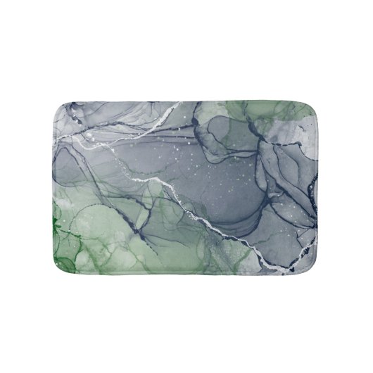 Groene alcoholinkt badmat (Voorkant)