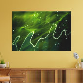 Groene algen en water 60x40 (150x100cm) waccnm canvas afdruk (Insitu (Woonkamer))