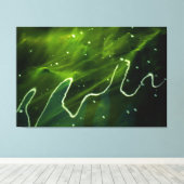 Groene algen en water 60x40 (150x100cm) waccnm canvas afdruk (Insitu (Houten vloer))