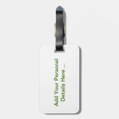 Groene algen en water cd ltcna bagagelabel (Achterkant verticaal)