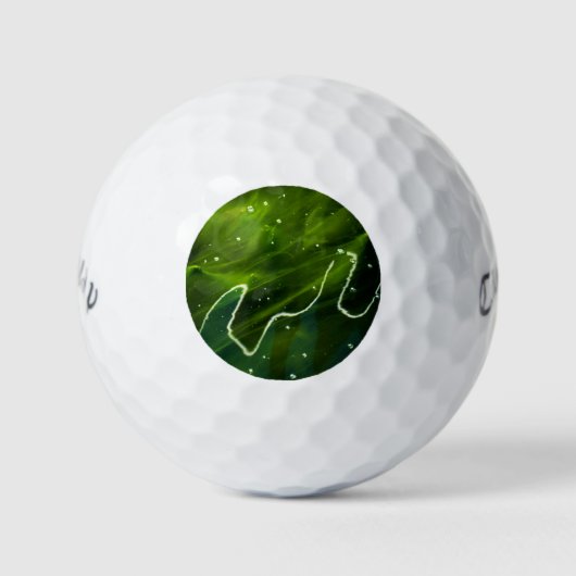 Groene algen en water cwb gba golfballen (Voorkant)