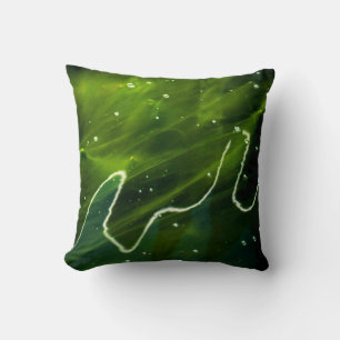 Groene algen en water kussen