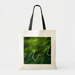Groene algen en waterbit tote bag
