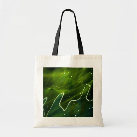 Groene algen en waterbit tote bag (Voorkant)