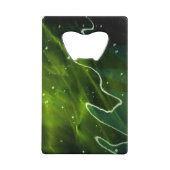 Groene algen en waterbocna creditkaart flessenopener (Voorkant)