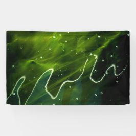 Groene algen en waterbrancna spandoek