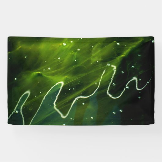 Groene algen en waterbrancna spandoek (Horizontaal)