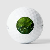 Groene algen en watercss gbcna golfballen (Voorkant)
