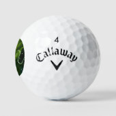 Groene algen en watercss gbcna golfballen (Logo)