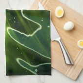 Groene algen en waterkitcna theedoek (Quarter Fold)