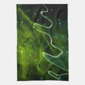 Groene algen en waterkitcna theedoek (Verticaal)