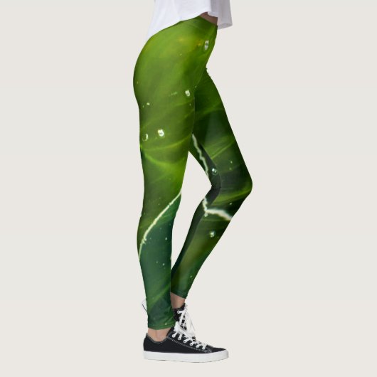 Groene algen en waterlecna leggings (Rechts)