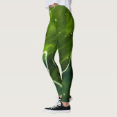 Groene algen en waterlecnum leggings (Links)