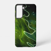 Groene algen en waterscan samsung galaxy hoesje (Achterkant)