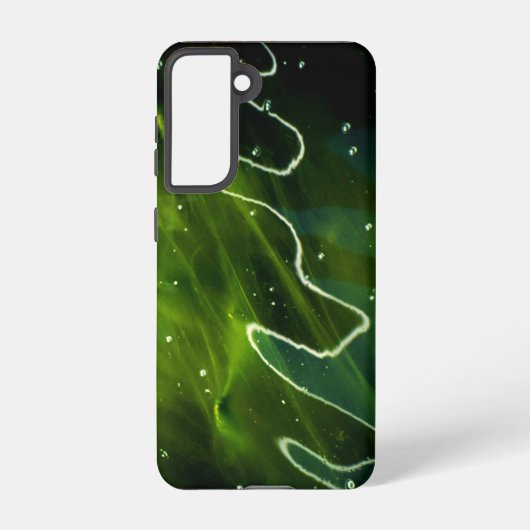 Groene algen en waterscan samsung galaxy hoesje (Achterkant)