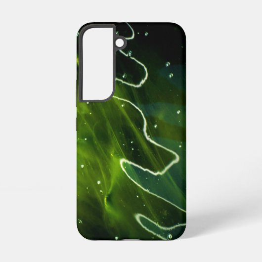 Groene algen en waterscan samsung galaxy hoesje (Achterkant)