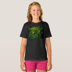 Groene algen en waterscène t-shirt