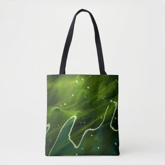 Groene algen en waterstcanne tote bag (Voorkant)