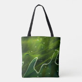 Groene algen en waterstcanne tote bag (Achterkant)