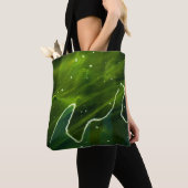 Groene algen en waterstcanne tote bag (Dichtbij)