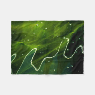 Groene algen en waterstof fleece deken