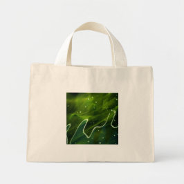 Groene algen en watertcna mini tote bag