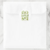 Groene algen ronde sticker (Tas)