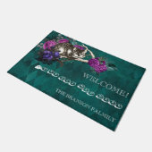-groene Alice in Wonderland Cheshire Cat Deurmat (Schuin)