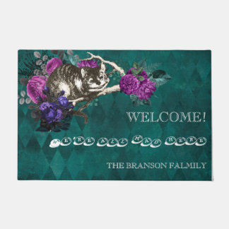 -groene Alice in Wonderland Cheshire Cat Deurmat