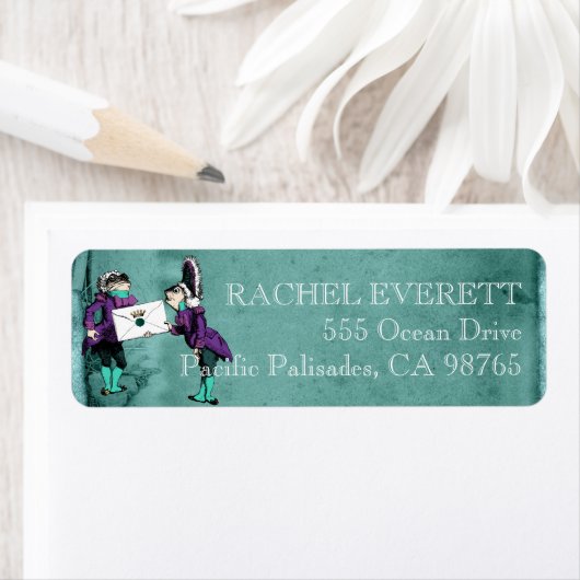 -groene Alice in Wonderland Etiket (Insitu)