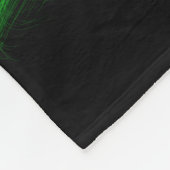 Groene Alien Custom Fleece Blanket Deken (Hoek)