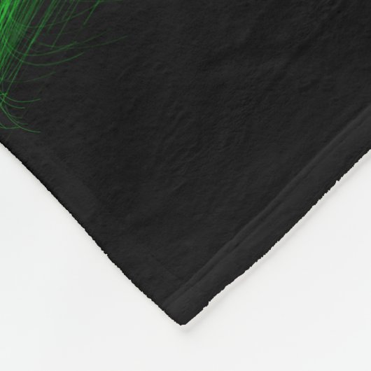 Groene Alien Custom Fleece Blanket Deken (Hoek)