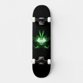 Groene Alien Dragon met gloeiende ogen Persoonlijk Skateboard (Voorkant)