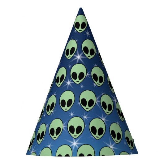 Groene Alien Feesthoedjes (Voorkant)